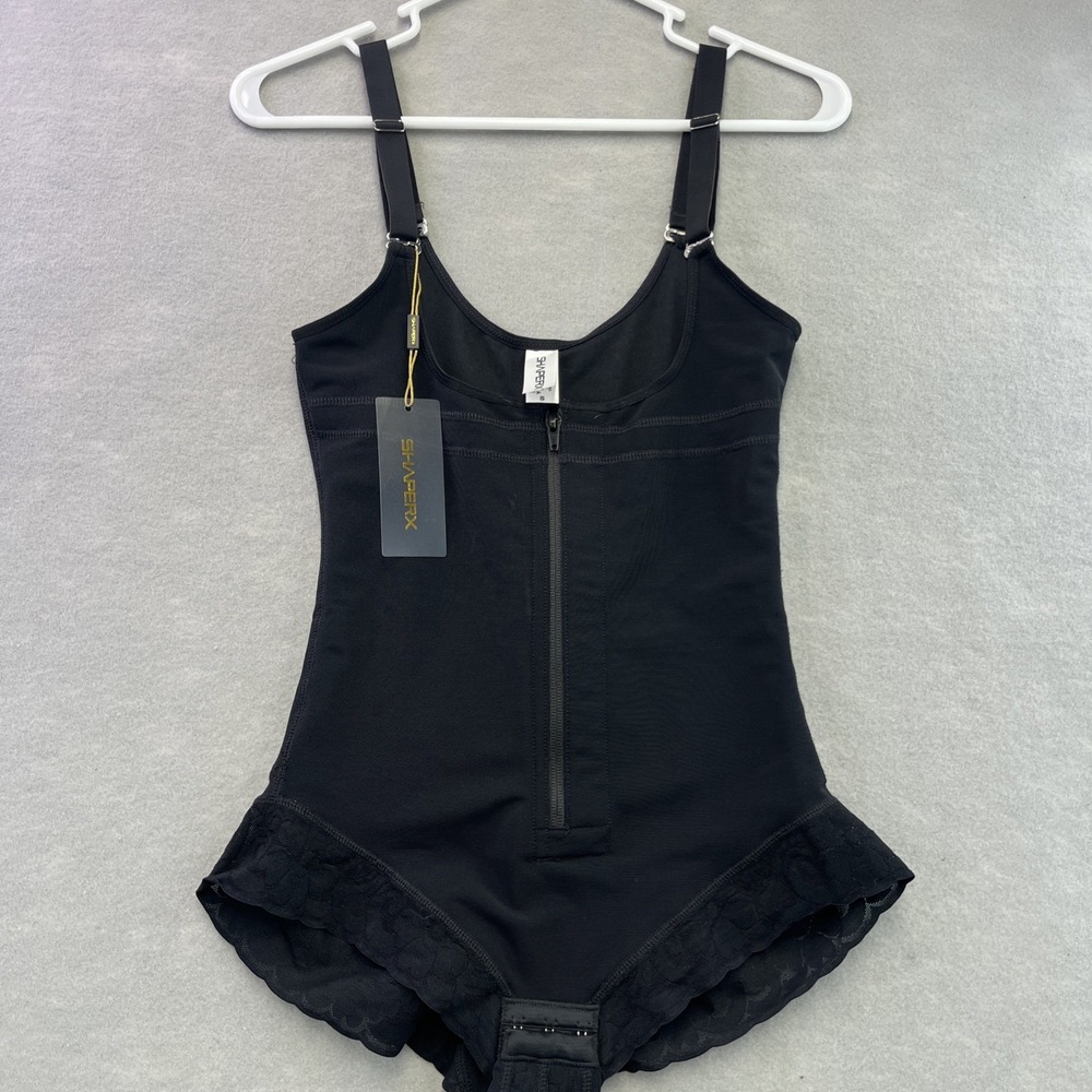 SHAPERX Tummy Control Open Bust Fajas Colombianas Shaper Black Small